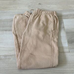 Beige champion sweats size small